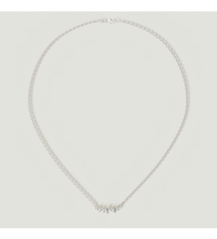 قلادة فايروركس سباركلز من الذهب الأبيض عيار 18 قيراط مرصعة بالألماس