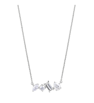 Fireworks Sparkles 18k White Gold Diamond Necklace
