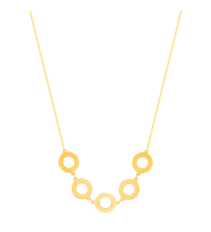 Galeria Disc 18k Yellow Gold Necklace