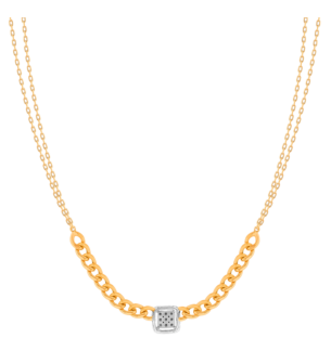 Havana Miami Necklace In 18K Rose Gold And Studded With Diamond