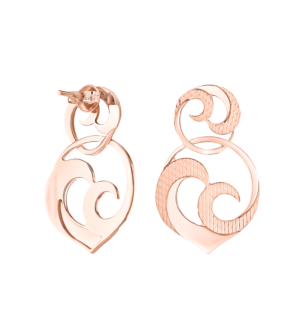 Jal Auric Water 18K Rose Gold Earrings