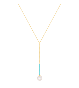 Kiku Glow Neon Freshwater Pearl Necklace