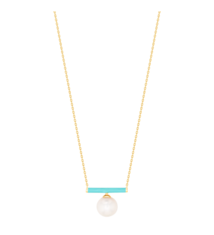 Kiku Glow Neon Freshwater Pearl Necklace