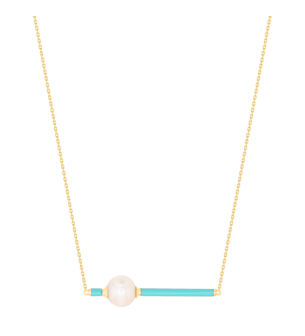 Kiku Glow Neon Freshwater Pearl Necklace