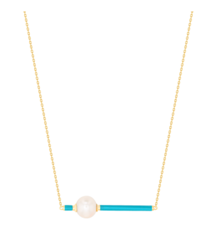 Kiku Glow Neon Freshwater Pearl Necklace