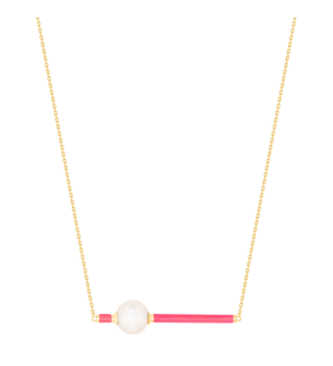 Kiku Glow Neon Freshwater Pearl Necklace