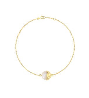 Kiku Glow Luna 18k Gold Freshwater Pearl Bracelet