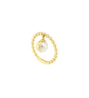 Kiku Glow Luna 18k Gold Freshwater Pearl Ring