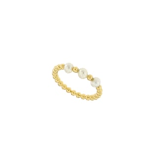 Kiku Glow Luna 18k Gold Freshwater Pearl Ring