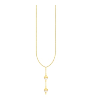 Kiku Glow Luna 18k Yellow Gold Pearl Necklace