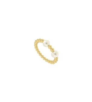 Kiku Glow Luna 18k Yellow Gold Pearl Ring