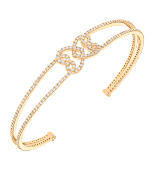 Forget Me Knot Full Diamond Knot Bangle