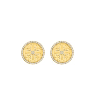 Lace Oria 18k Yellow Gold Diamond Earrings