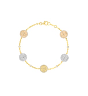 Lace Oria 18k Yellow, White and Rose Gold Bracelet