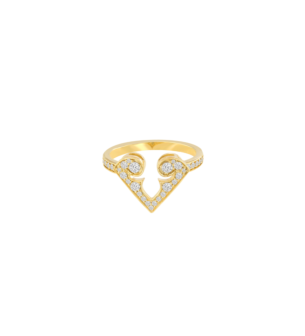 Lace Arabesque 18K Yellow Gold Diamond Ring
