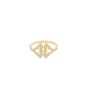 Lace Arabesque 18K Yellow Gold Diamond Ring