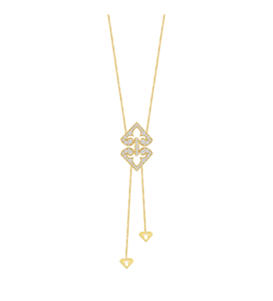 Lace Arabesque 18K Yellow Gold Diamond Necklace