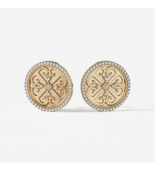 Lace Oria 18k Yellow Gold Diamond Earrings
