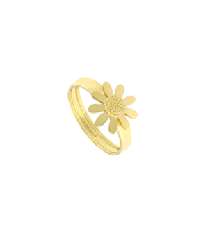 خاتم لانيتشر ديزي من الذهب الأصفر عيار 18 قيراط