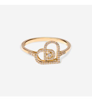 Love By Damas 18K Yellow Gold Diamond Ring