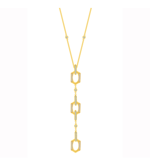 Links 18k Yellow Gold Diamond Necklace