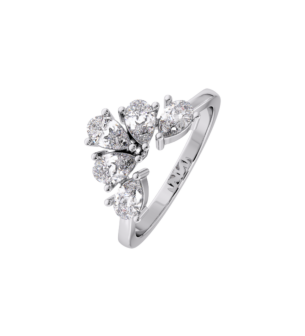 Gaia Luxe 1 Carat Lab Grown Diamond Ring in 18k White Gold