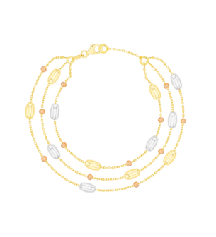 Prisma Oval Bracelet in 18K Gold