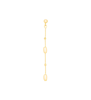 Prisma Oval Earring in 18K Gold