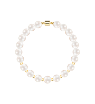 Kiku Rose Gold and Pearl Bracelet  