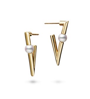 Mikimoto V Code Gold Earrings