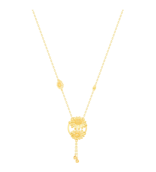 Paradise Light Weight Necklace In 22K Yellow Gold