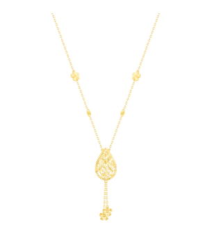 Paradise Light Weight Necklace In 22K Yellow Gold