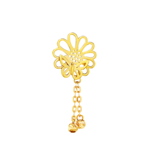 Paradise Light Weight Earring In 18K Yellow Gold