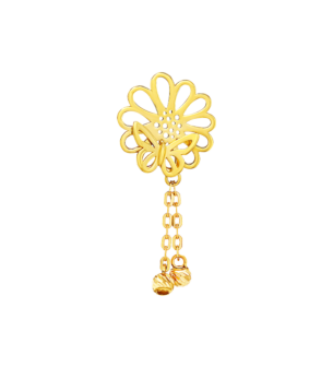 Paradise Light Weight Earring In 22K Yellow Gold
