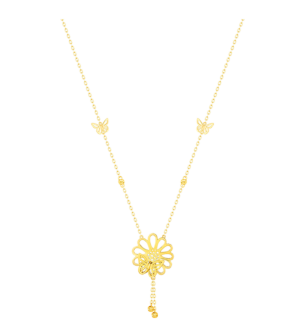 Paradise Light Weight Necklace In 18K Yellow Gold