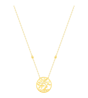 Paradise Light Weight Necklace In 22K Yellow Gold