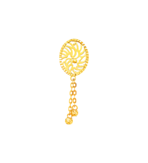 Paradise Light Weight Earring In 22K Yellow Gold