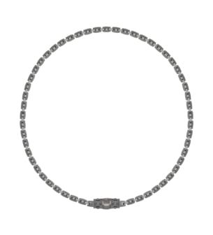 Gunmetal Revolve Necklace in Silver 