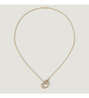 Revolve Trio Diamond Pendant 
in 18k Yellow, Rose & White Gold