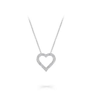 Graff Spiral Heart Silhouette PavÃ© Diamond Pendant