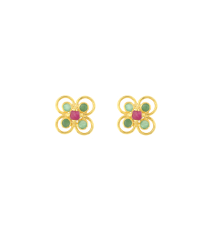 Rangoli 22k Yellow Gold Earrings