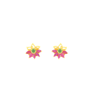 Rangoli 22k Yellow Gold Earrings