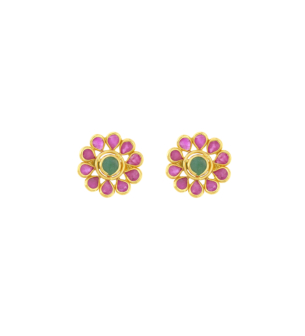 Rangoli 22k Yellow Gold Earrings