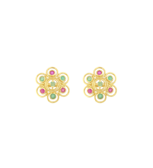 Rangoli 22k Yellow Gold Earrings