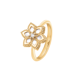 Stella D'Oro 18K Rose Gold Diamond And Mother Of Pearl Ring