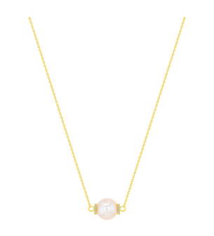 Kiku Trendy_Diamond Freshwater Pearl Necklace