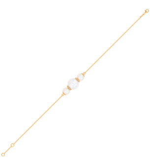 Kiku Trendy_Diamond Freshwater Pearl Bracelet