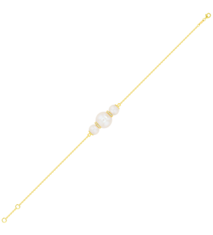 Kiku Trendy_Diamond Freshwater Pearl Bracelet