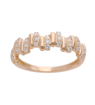 Wi'am Rhythm 18k Rose Gold Diamond Ring