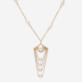 Kiku Arabia 2026 Collection - Diamond & Pearl Necklace